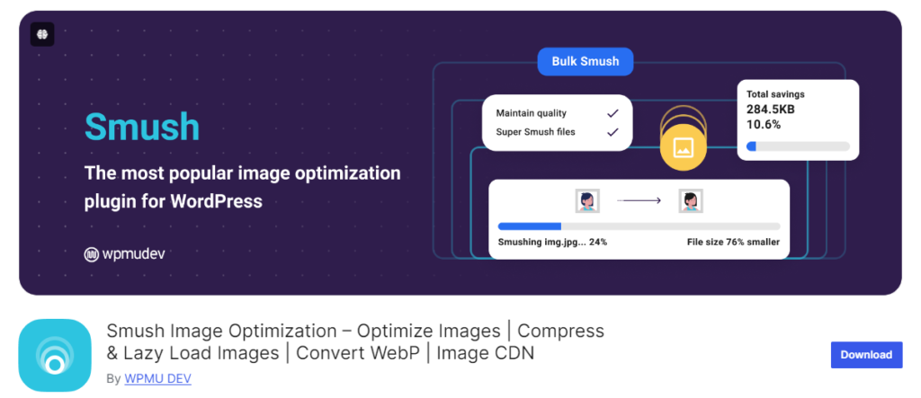 image optimization plugin for WordPress performance optimization